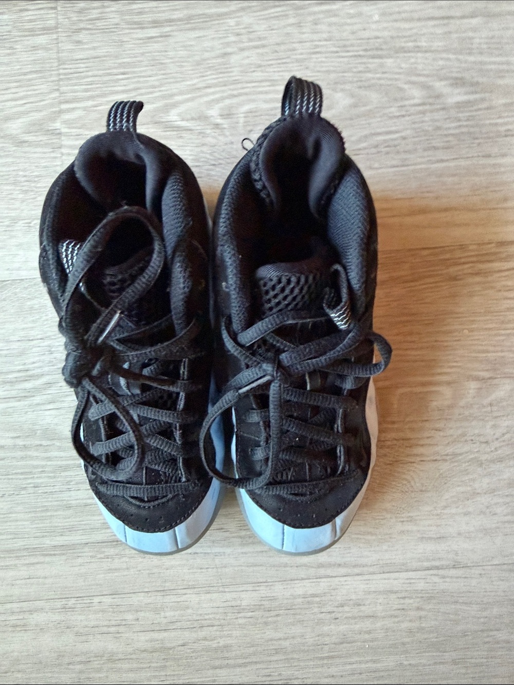 Nike Kids Black and White High-Top Sneakers